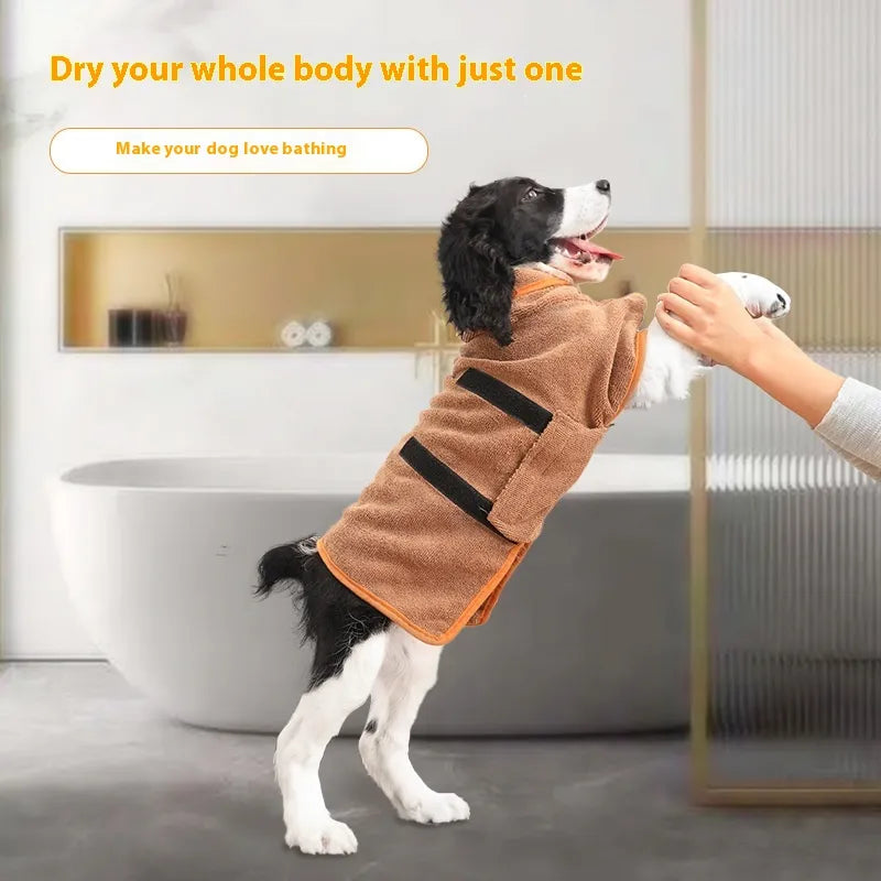Accappatoio in microfibra per cani e gatti – asciugamano post bagno