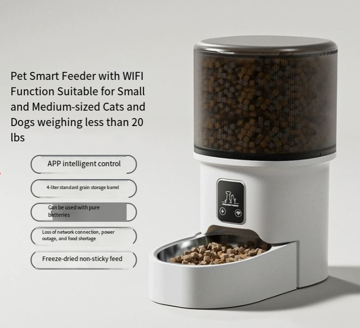 Distributore automatico cibo per cani e gatti Wi-Fi 6L con app