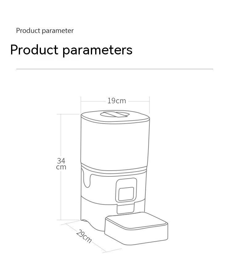 Distributore automatico cibo per gatti con Wi-Fi – 6L