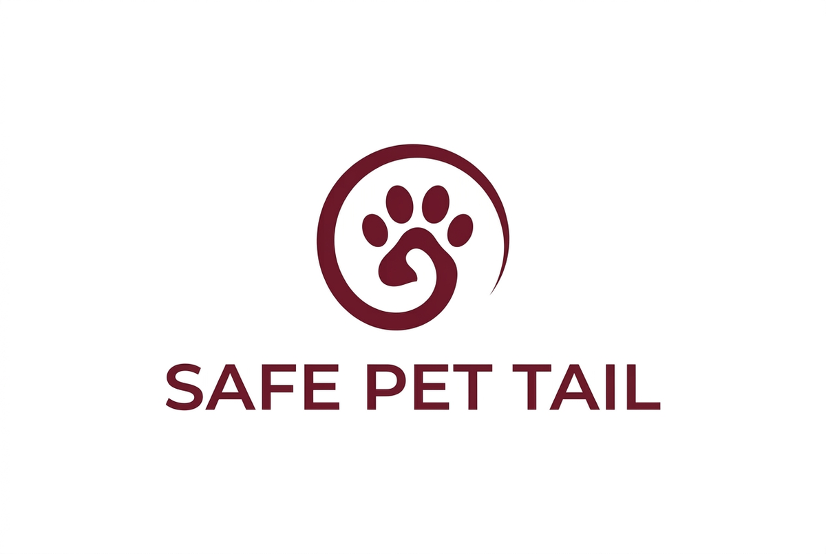 Logo Safe Pet Tail rosso